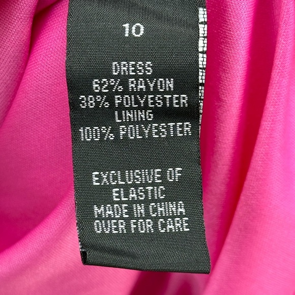 BCX Girls Sleeveless Smocked Top Off Shoulder Ruffle Midi Dress - Pink - size 10 - Picture 7 of 10